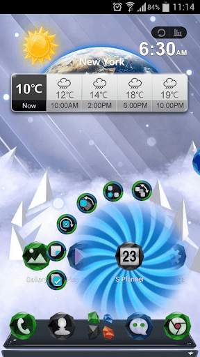 Next Ice World 3D Theme screenshot 1