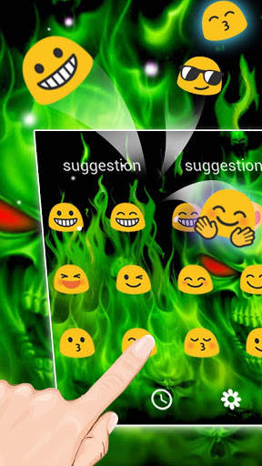 Green fire skeleton screenshot 2