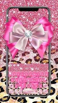 Pink Glitter Cheetah Keyboard screenshot 1