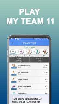 MyTeam Win - Fantasy Cricket Guide for MyTeam11 screenshot 3