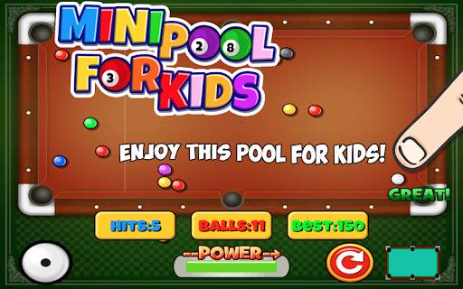 Mini Pool for Kids स्क्रीनशॉट 3