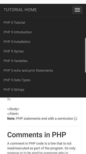 PHP Tutorials Offline screenshot 5