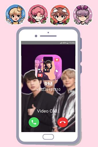 BTS Video Call & Chat - BTS Idol Call You Prank screenshot 6