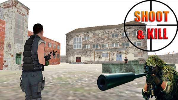 Sniper Tentara Camp Serangan screenshot 5