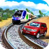 Train vs Car and Prado 2017
