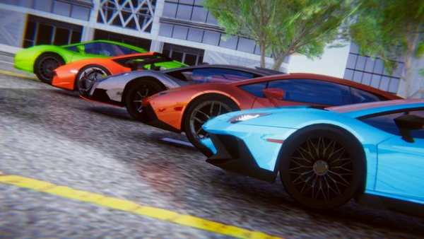 Lamborghini Car Racing Simulator City screenshot 6