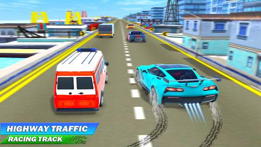 Highway Police Car Racing - Ambulance Simulator screenshot 2