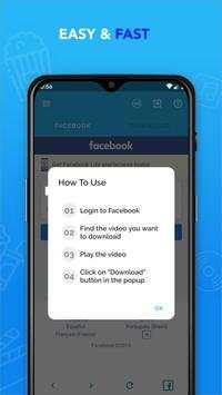 Video Downloader for FB - Video Download -HD Video screenshot 1