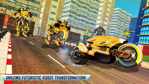 Flying Pigeon Robot Bike Games screenshot 4
