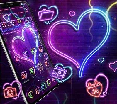 Neon Color Shinie Love Theme screenshot 1