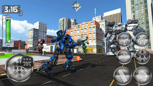 US Police Cop Car Robot Transformation Police Game screenshot 4