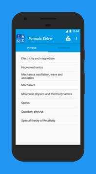 Formula Solver Lite screenshot 1
