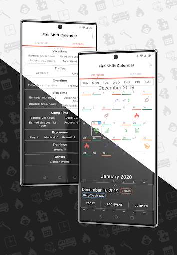 Fire & EMS shift Calendar & Widget screenshot 1