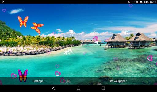 Paradise Live Wallpaper - Screen Lock, Sensor,Auto 2 تصوير الشاشة