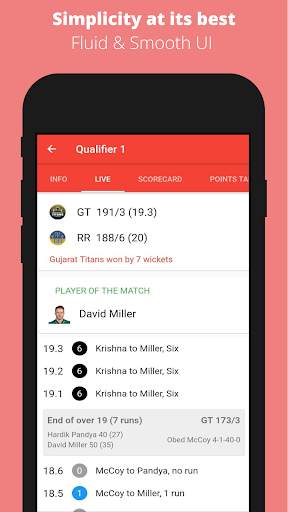 CricRed - Live Cricket Score screenshot 2