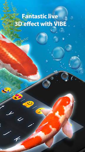 Koi Free Live  3D Fish Keyboard for Rockey screenshot 3