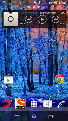 Galaxy Deer HD Live Wallpaper screenshot 1
