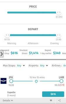 travel airline/flight tickets screenshot 5