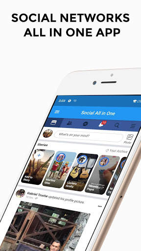 Social All in One app: Social Network Manager screenshot 1