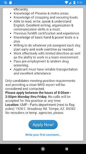 Jobs In PHOENIX - Daily Update screenshot 3