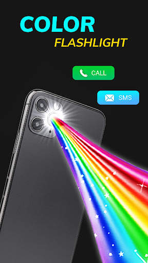 Color Flashlight : Flash On Call & sms Alert screenshot 6
