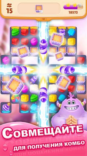 Sweet Crunch: Игра «три в ряд» скриншот 4