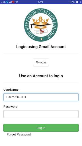 Superior University Lahore Student Portal screenshot 2