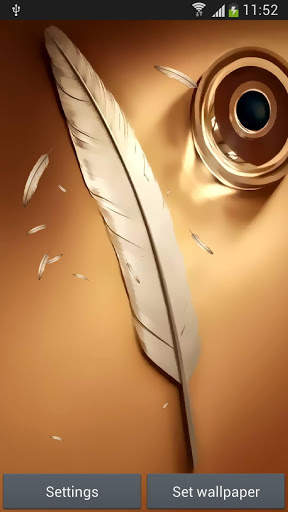 Note feather wallpaper screenshot 1