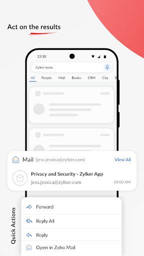 Search across Zoho- Zia Search screenshot 4