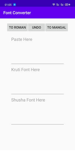 Font Converter (Hindi) screenshot 1