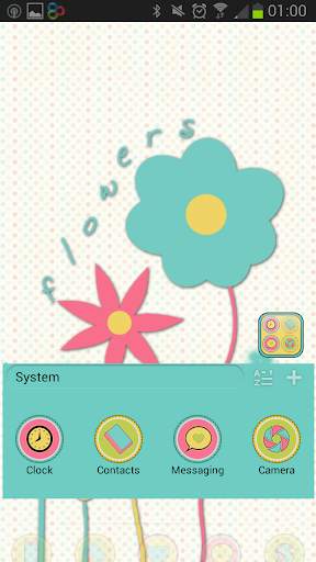 Free Colorful Flowers Theme 5 تصوير الشاشة