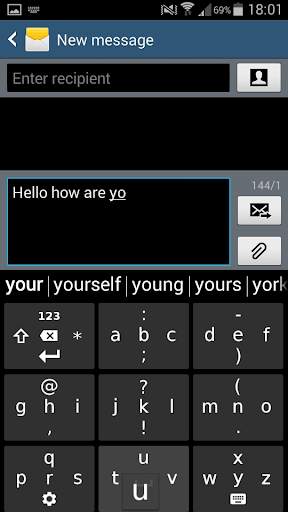 Click or Slide Keyboard screenshot 1