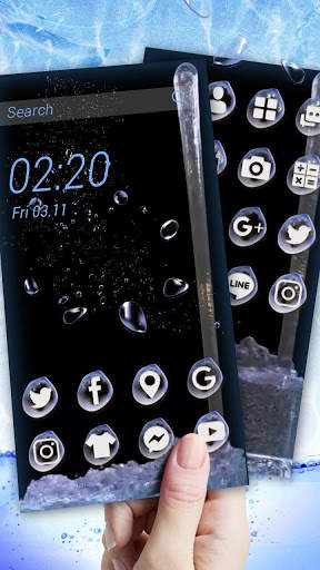 Water Splash, Waterdrop Theme & Live Wallpaper screenshot 2