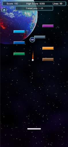 Brick Breaker Galaxy screenshot 2