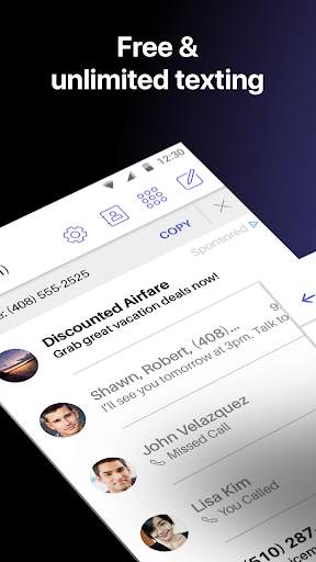 Text Free: WiFi Calling App 🆓 screenshot 1