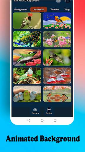 Colorful Bird keyboard स्क्रीनशॉट 2