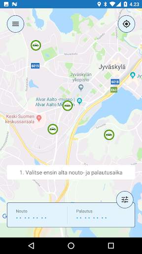 Heimo -yhteiskäyttöautot screenshot 2