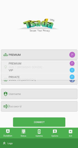 TsadaVPN screenshot 1