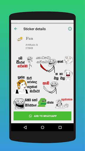 Hello - Sinhala Stickers For WhatsApp WAStickerApp screenshot 7