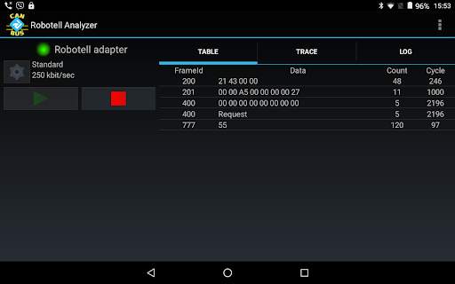 Robotell CAN bus Analyzer screenshot 5