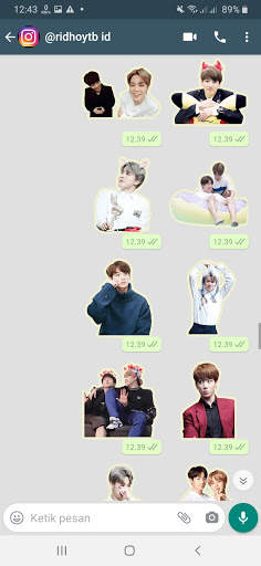 Stiker WA JiKook BTS WAStickerApps screenshot 7
