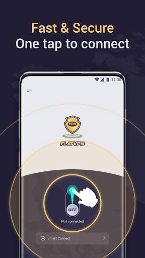 Flat VPN - Secure & Fast VPN Service screenshot 1