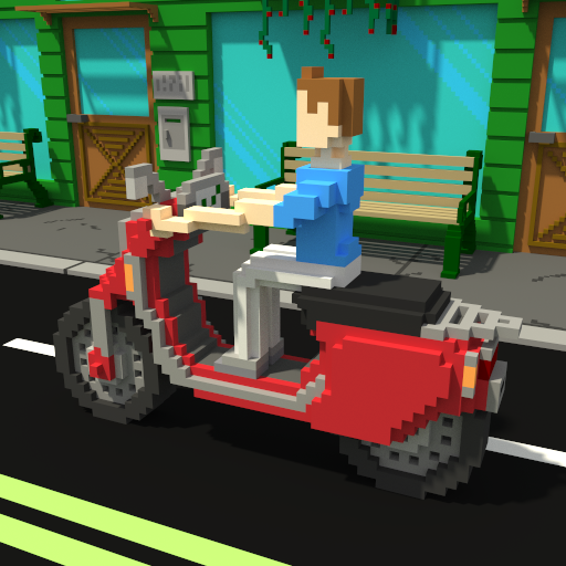 Motor Race: Retro icon