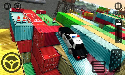 Real Police Car Parking 3D Sim स्क्रीनशॉट 3