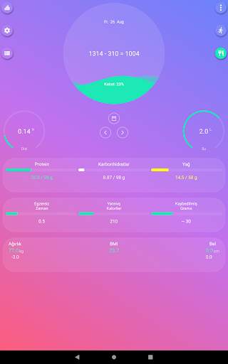 Kalori sayacı - EasyFit screenshot 12