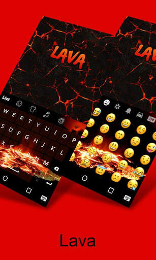 Lava Live Keyboard Theme screenshot 2