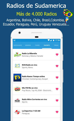 South America Radios - Radio Online 3 تصوير الشاشة