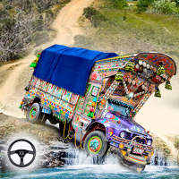 Hill Truck Cargo Game Offroad Indian Truck Driving logo