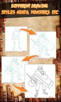 Learn to draw Naruto Ninja screenshot 1