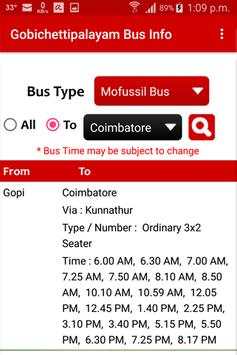 Gobichettipalayam Bus Info screenshot 2